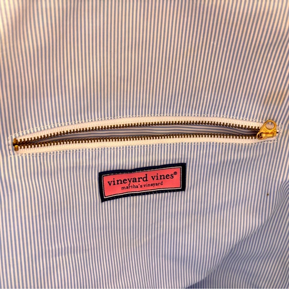 Vineyard Vines Colorblock Straw Beach Tote - Picture 4 of 8